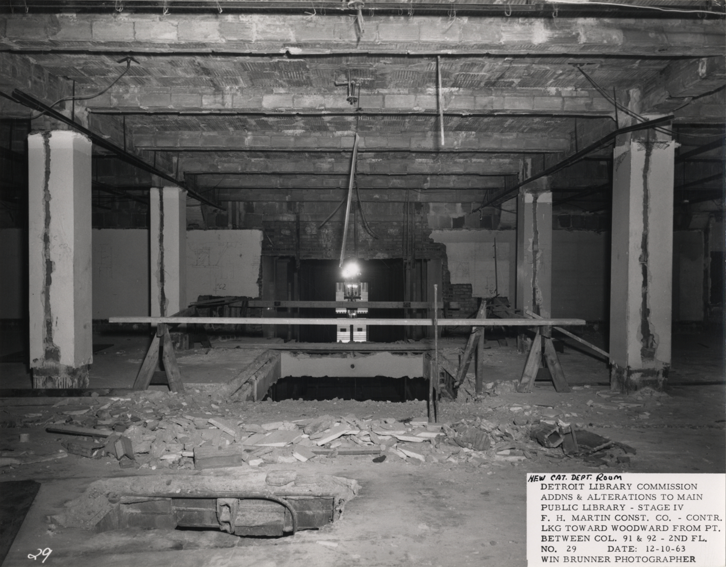 Catalog Department of Main Library under construction