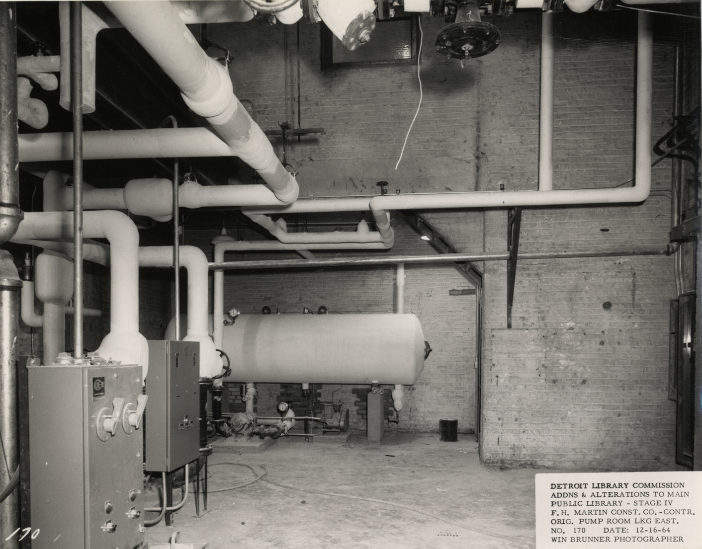 Pump room, Main Library