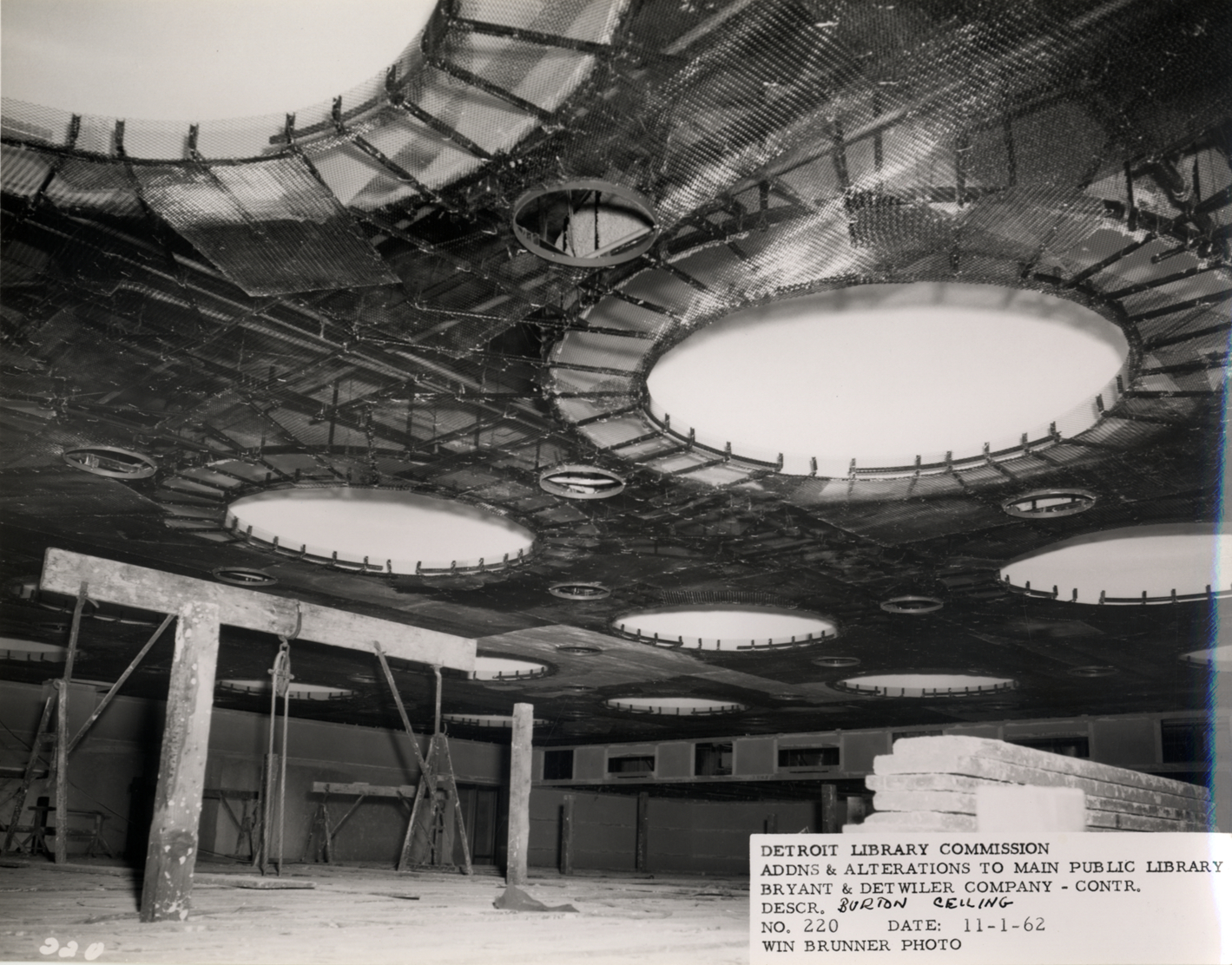 Ceiling of Burton Historical Collection, Main Library
