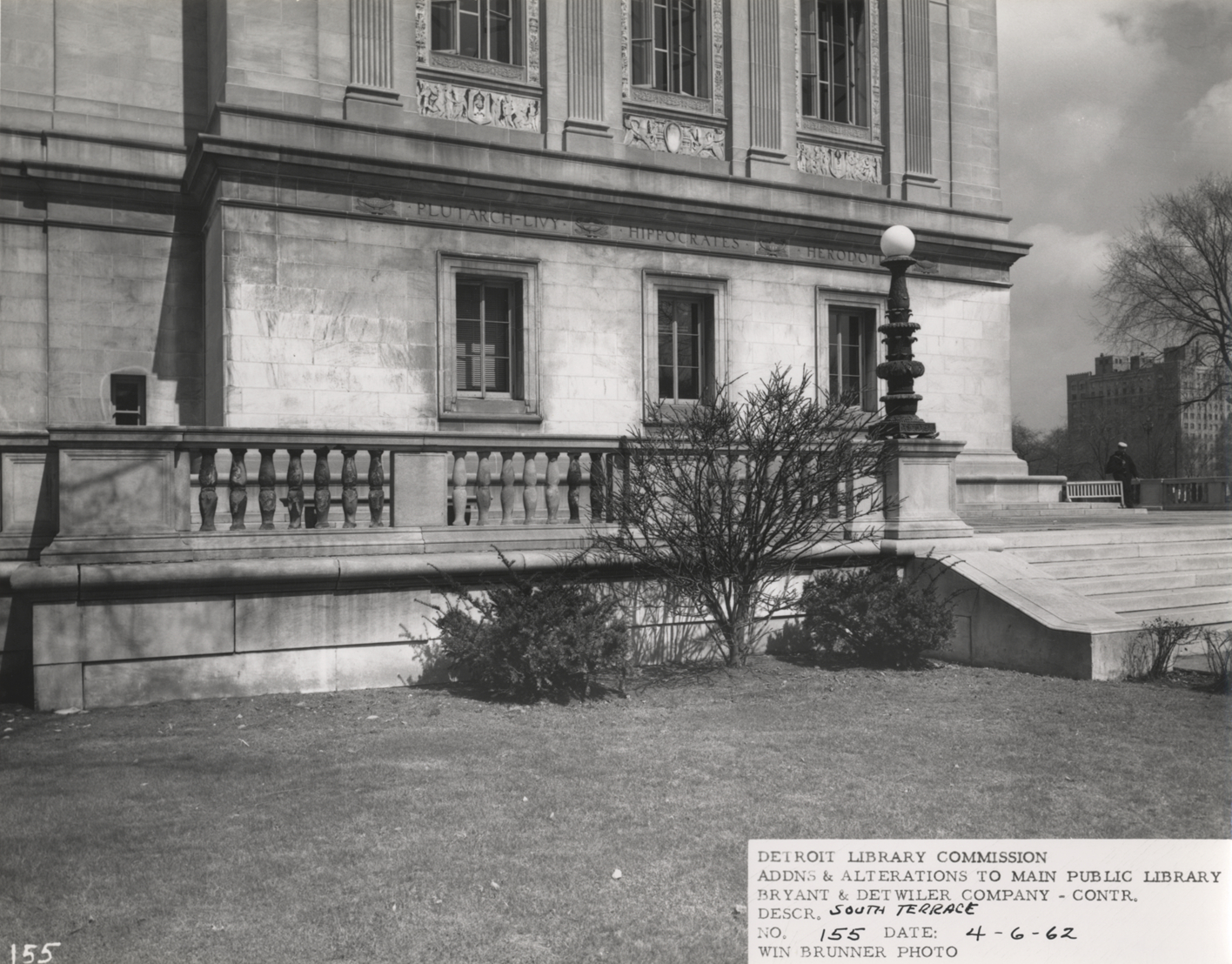 South terrace, Main Library