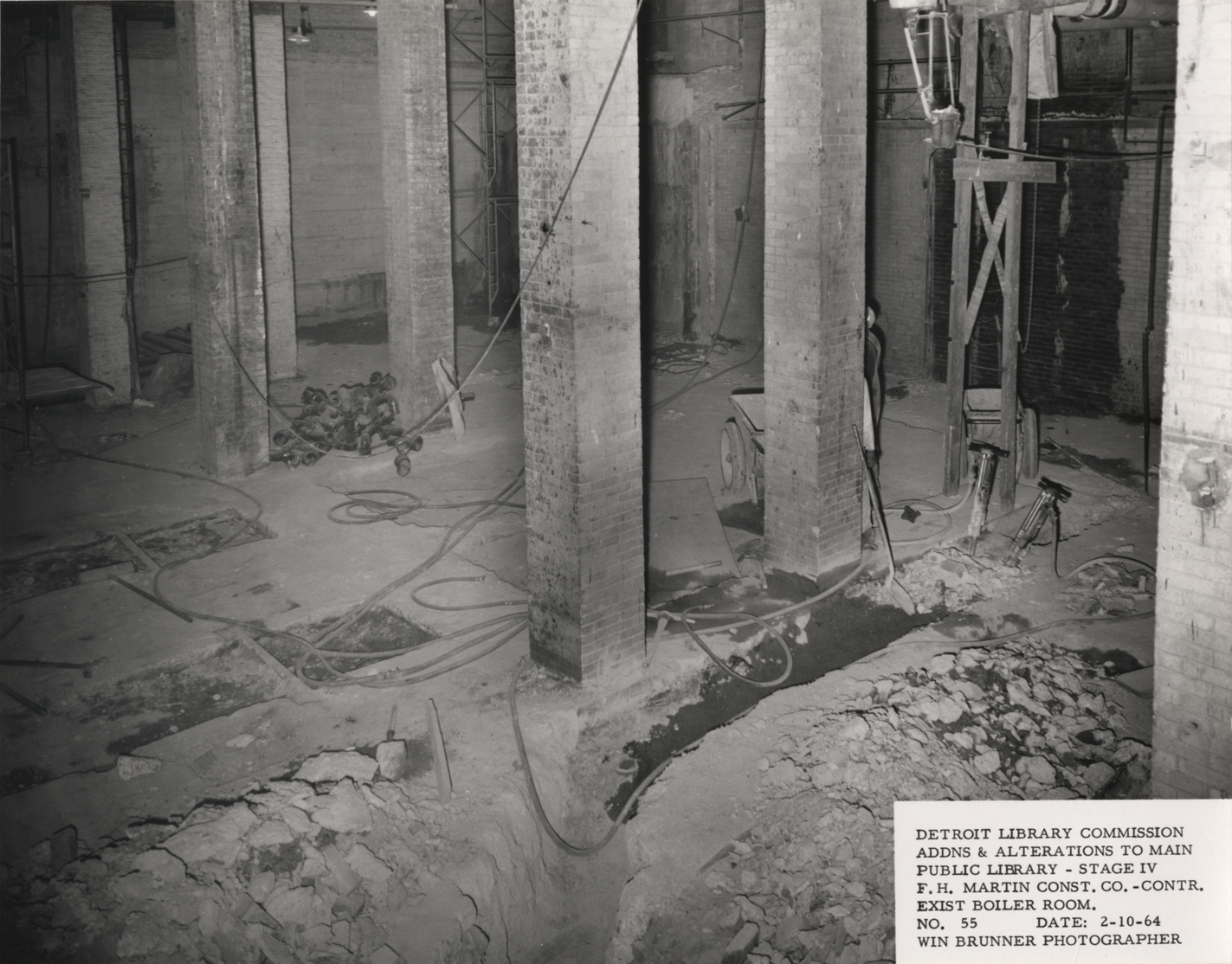 Boiler room, Main Library