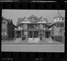 Brick rowhouses