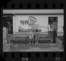 Women on park bench, Bob-Lo Amusement Park