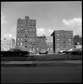 Buildings and parking lot