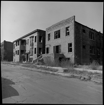 Abandoned apartment buildings