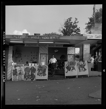 Photographer's booth at fair