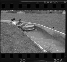 Woman and girls on log ride, Bob-Lo Amusement Park