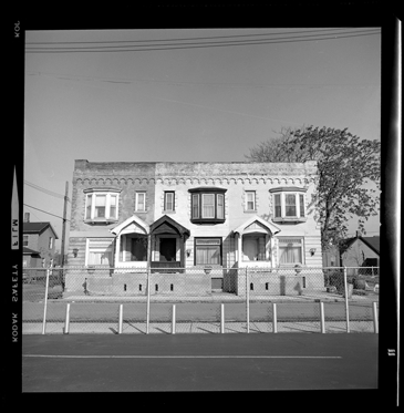 Brick rowhouses