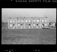 Brick rowhouses