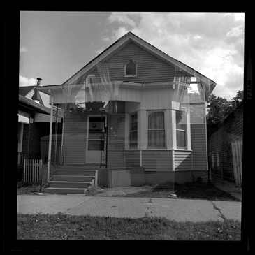 Wooden-frame house