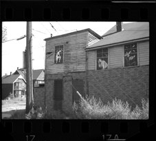 House with painted windows