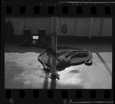 Rope on deck of Bob-Lo ferry