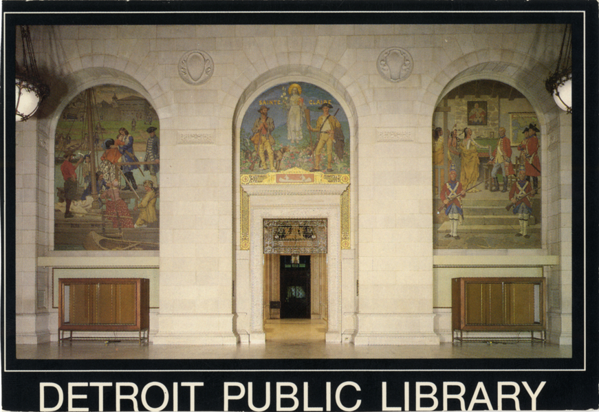 Gari Melchers murals, Adam Strohm Hall, Detroit Public Library
