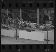 Visitors waiting in line for ride, Bob-Lo Amusement Park