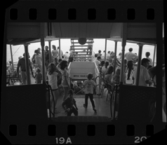 Stairway to lower deck of Bob-Lo ferry