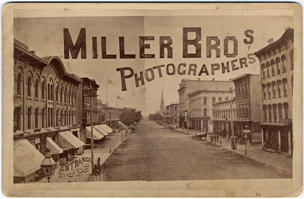 Advertising card for Miller Brothers photographers