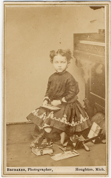 Portrait of a young girl by C.B. Brubaker of Houghton, Michigan