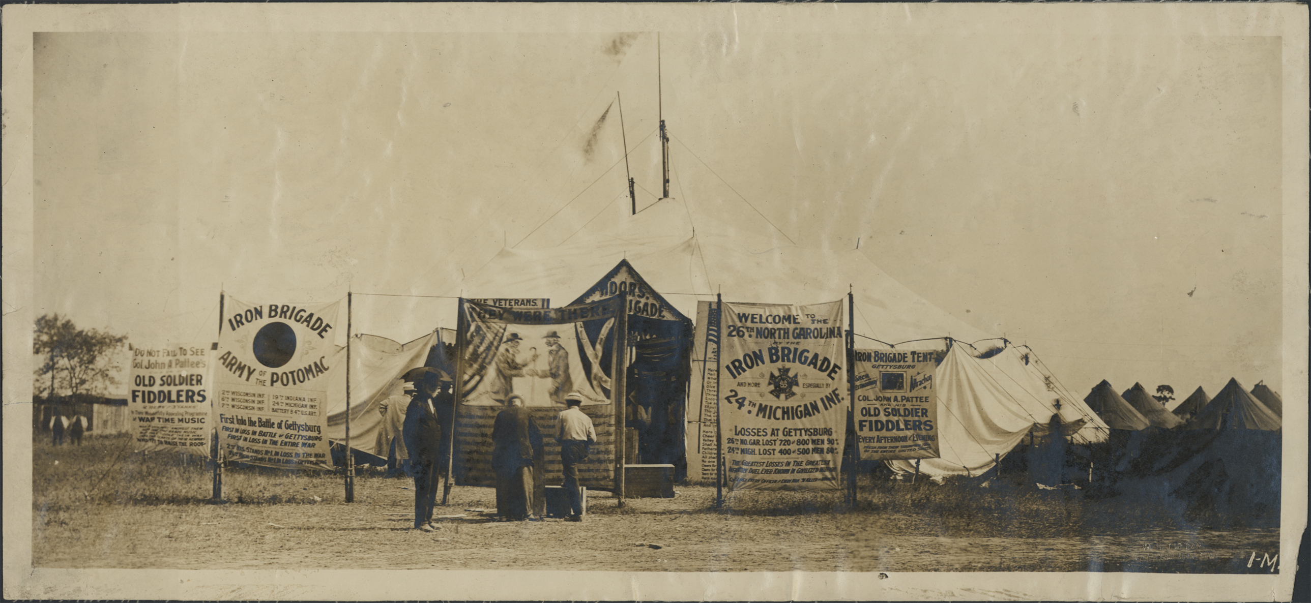 Iron Brigade tent at Gettysburg anniversary