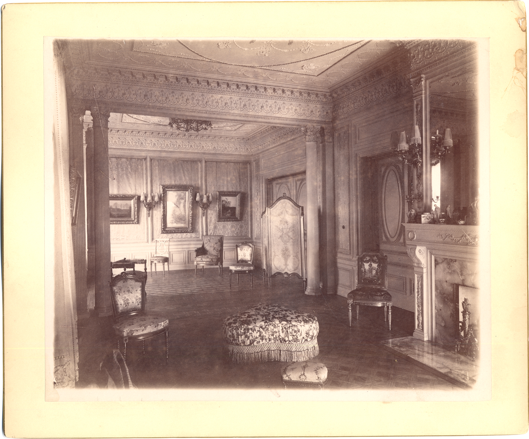 Public rooms in Col. Frank J. Hecker residence