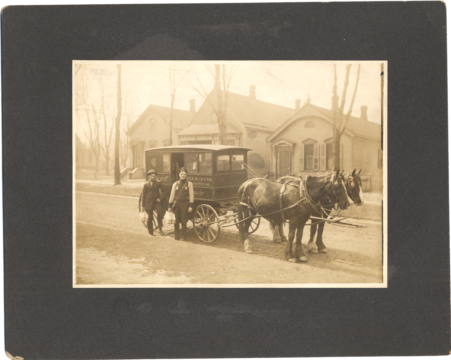 Towar's Wayne County Creamery delivery wagon