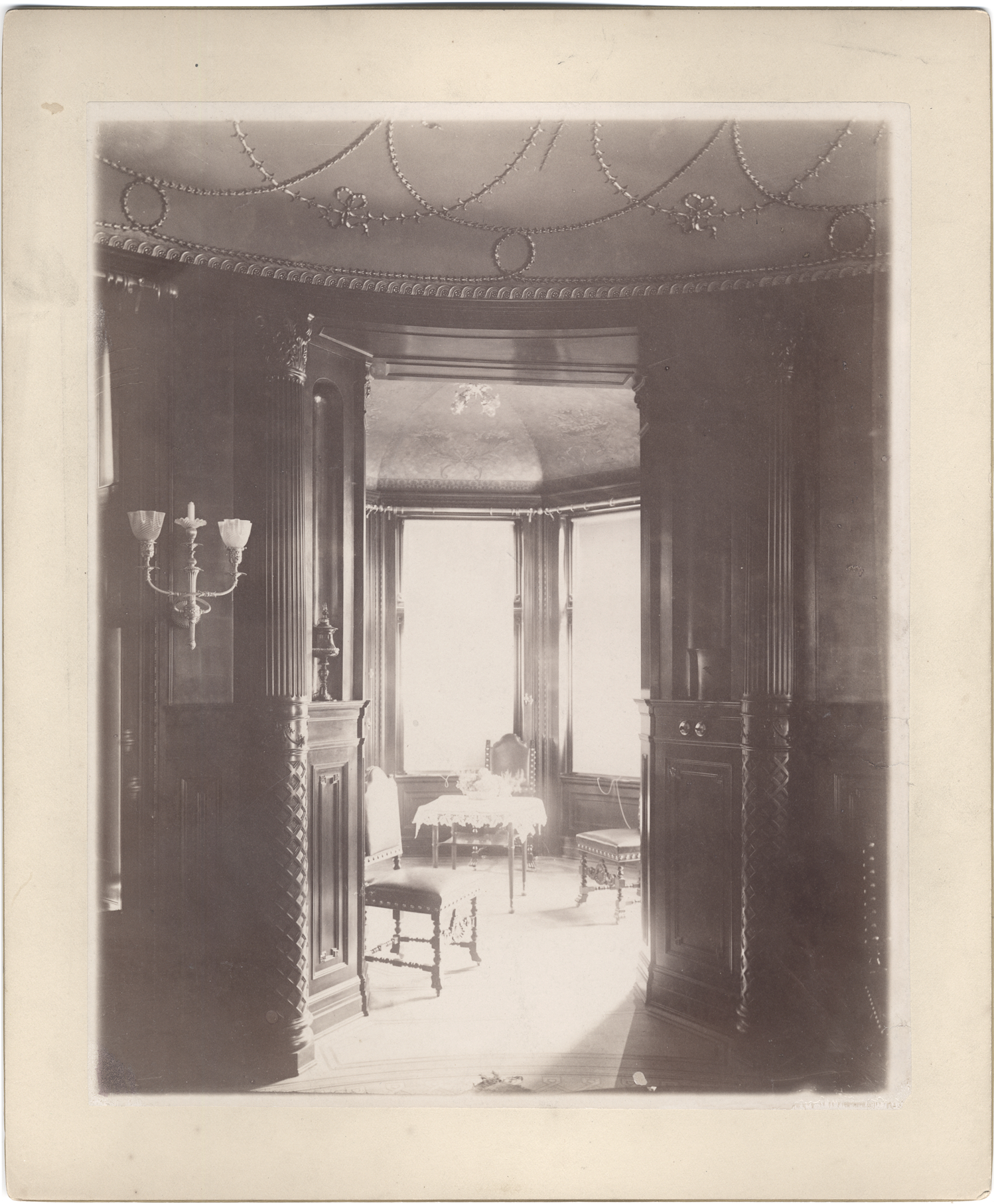 Tower room in Col. Frank J. Hecker residence