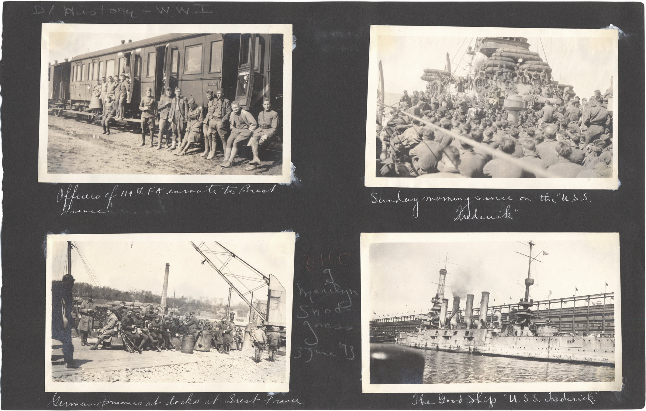 Scenes from World War I