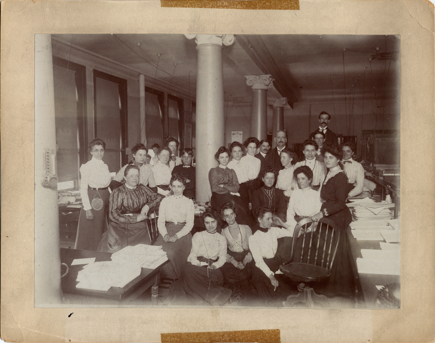 Employees at Burton Abstract Co.