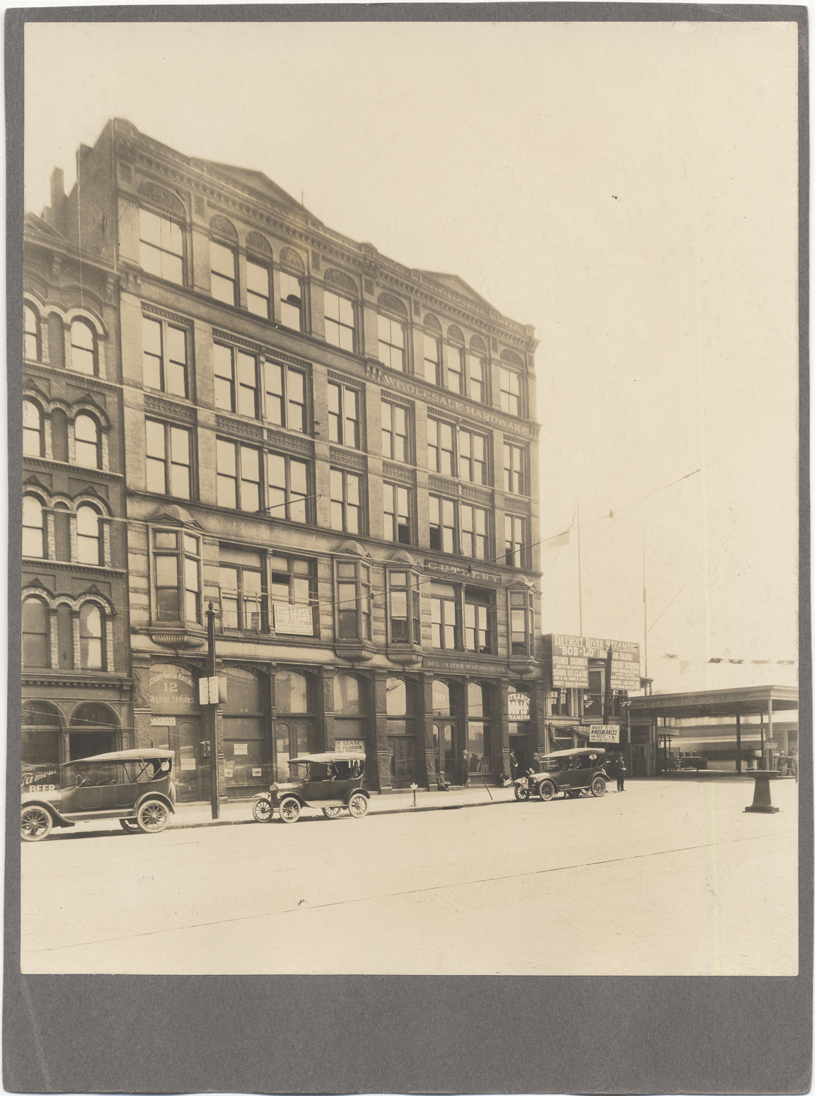 Buildings on Woodward, 1916