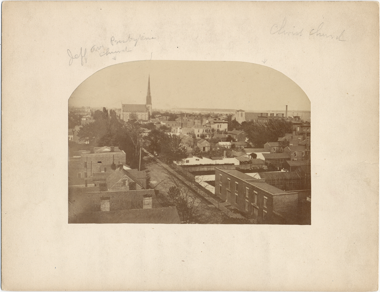 Buildings on Larned and Jefferson, 1866