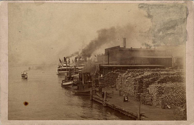 View of Detroit riverfront