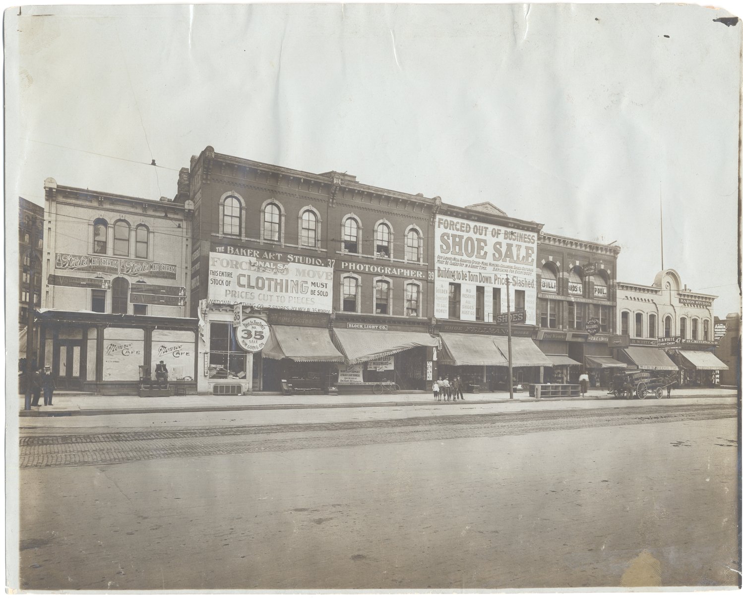 Buildings on Monroe Avenue