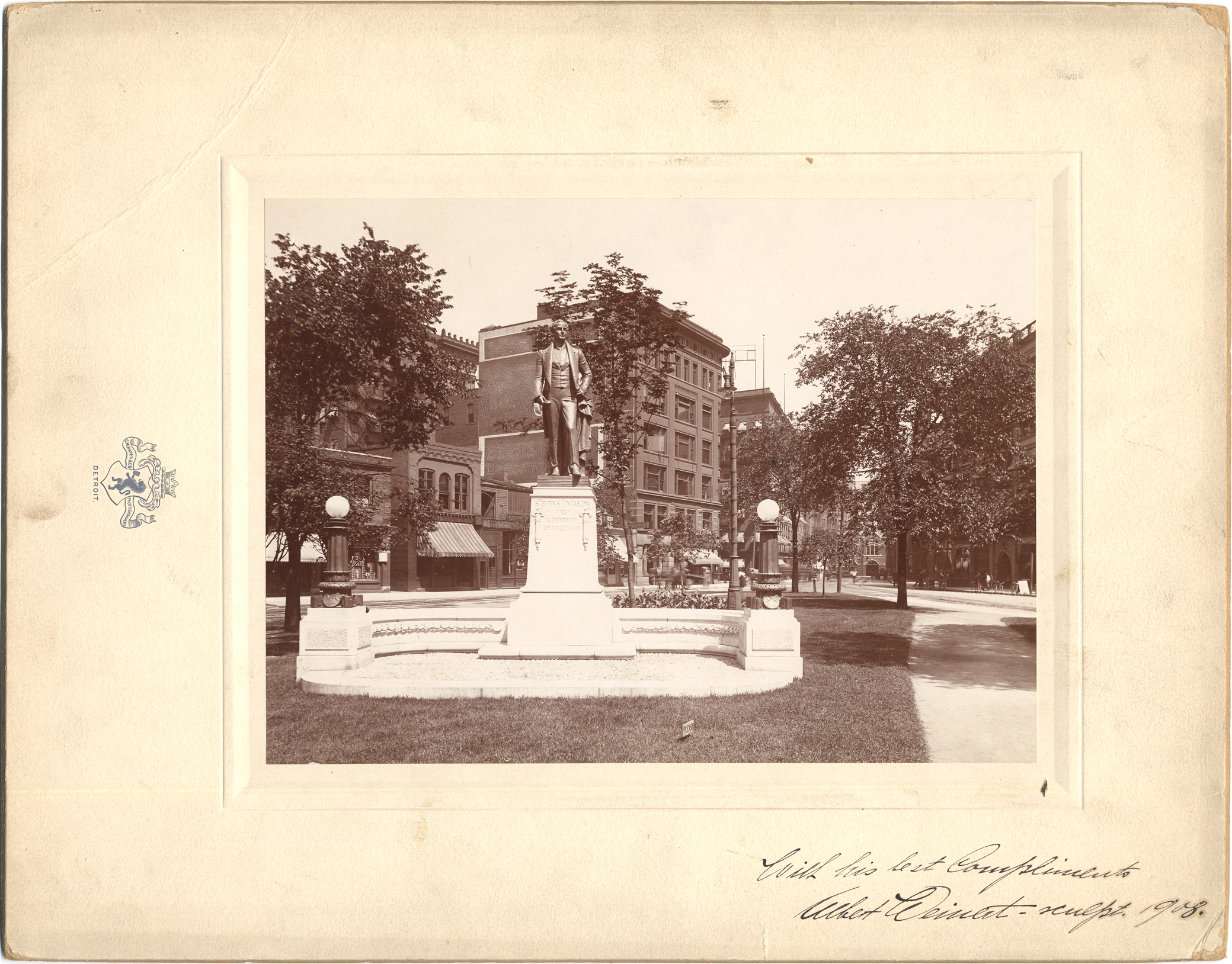 Stevens T. Mason monument