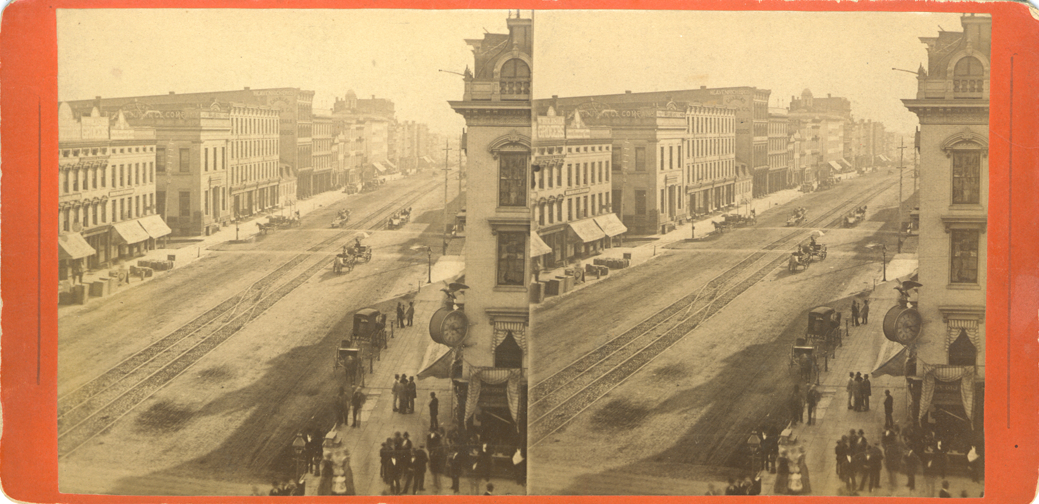 Bird's-eye view of Jefferson Avenue