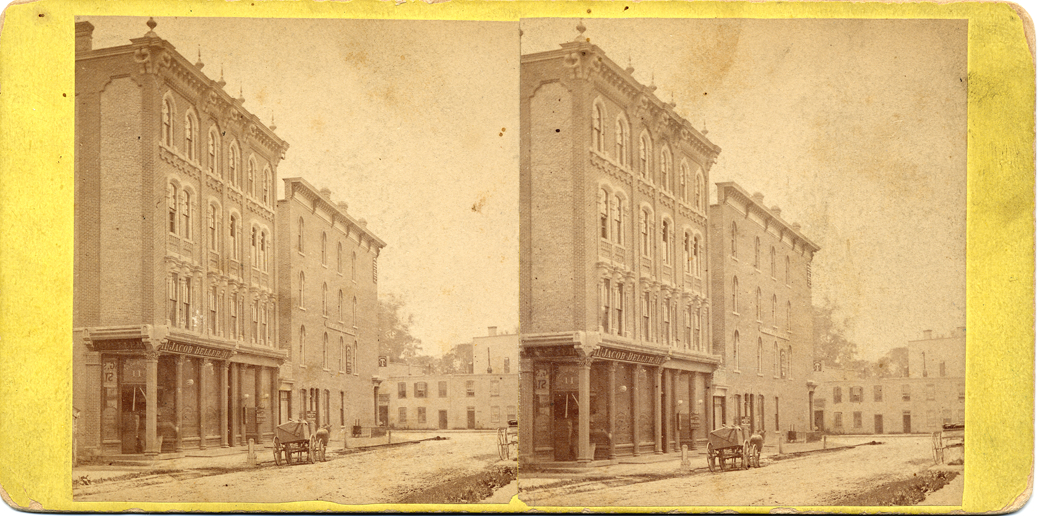 View of businesses along State Street