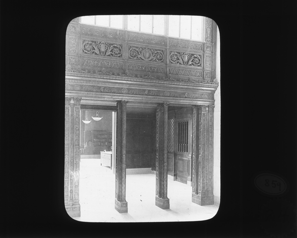 Bronze archway at Detroit Public Library