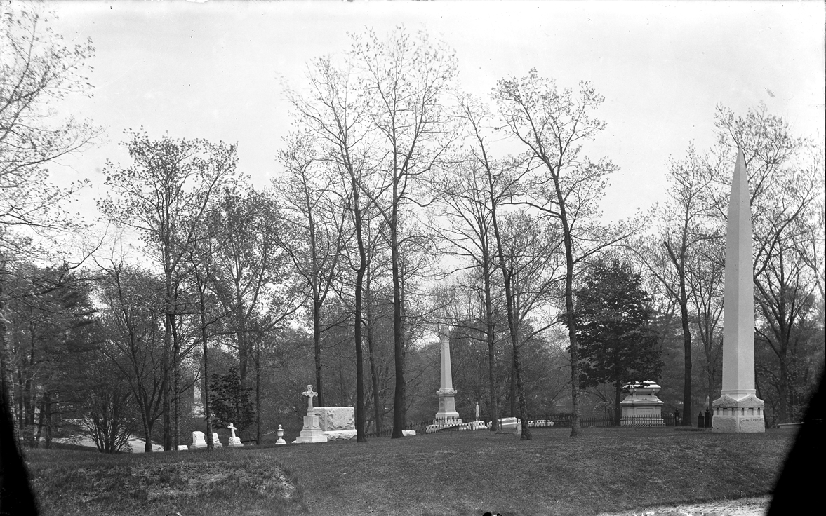 Tombstones at Elmwood Cemetery