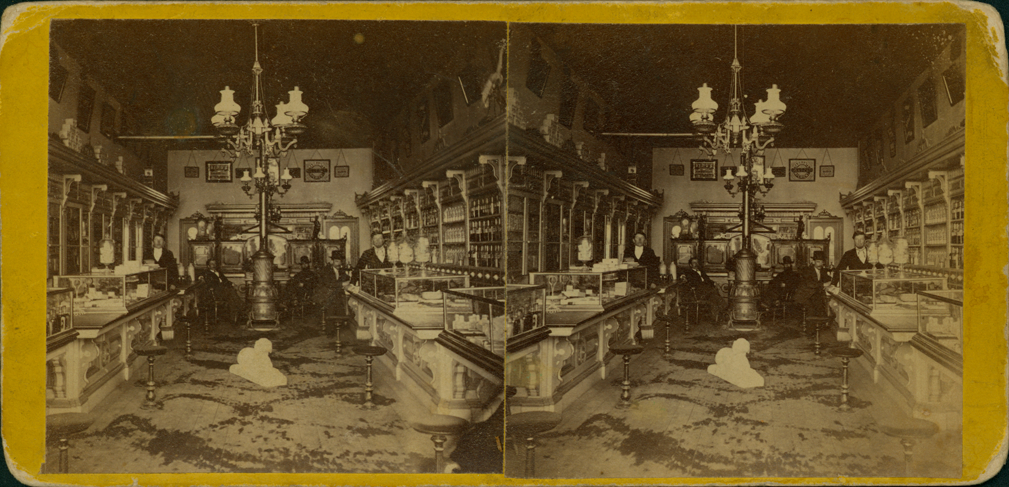 Interior view of drugstore in Greenville