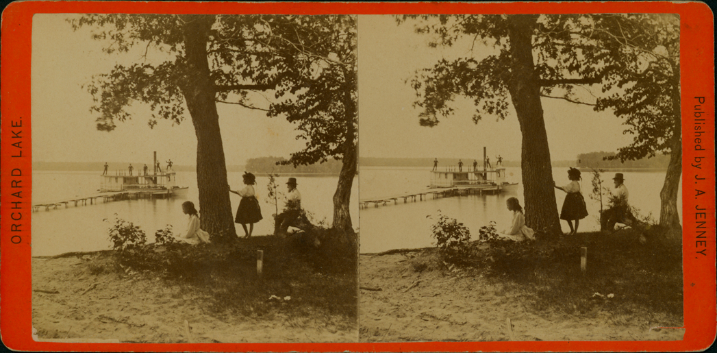 Orchard Lake beach scene