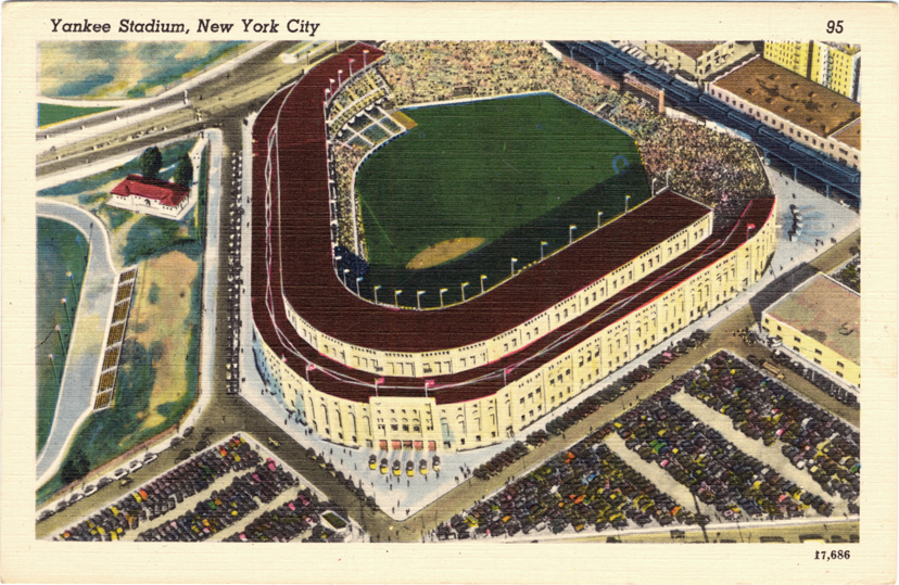 Aerial view of Yankee Stadium