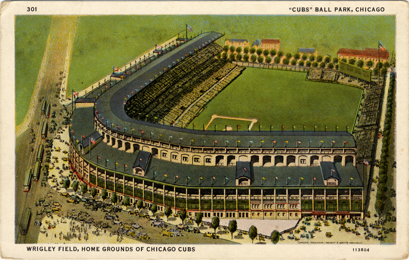 Aerial view of Wrigley Field