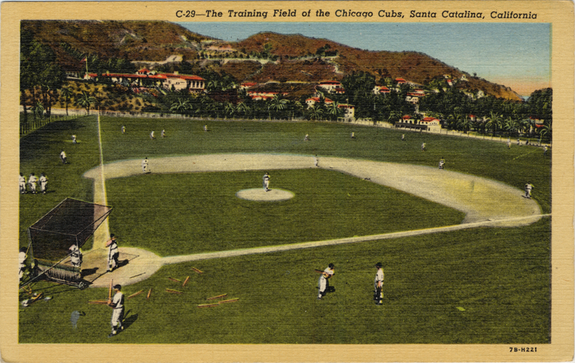Chicago Cubs spring training at Santa Catalina, California