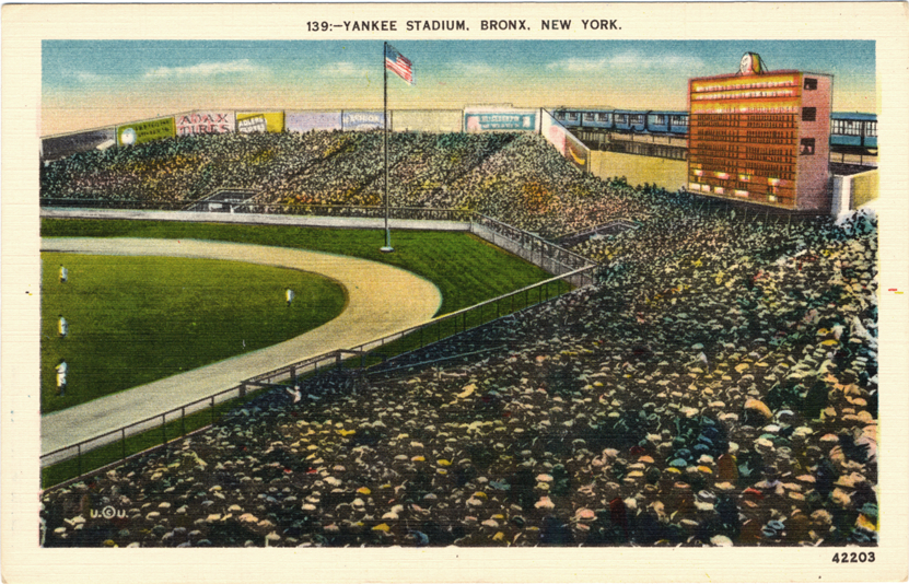 Baseball game at Yankee Stadium