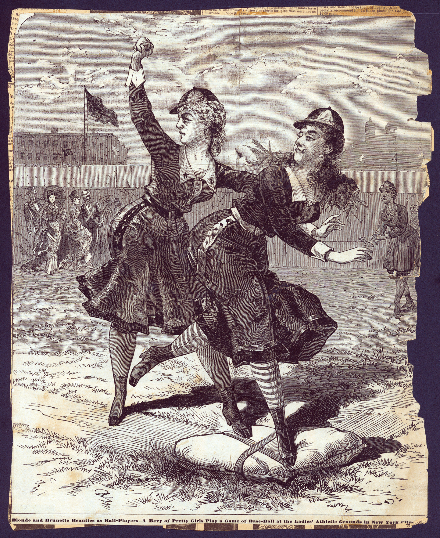 Women baseball players