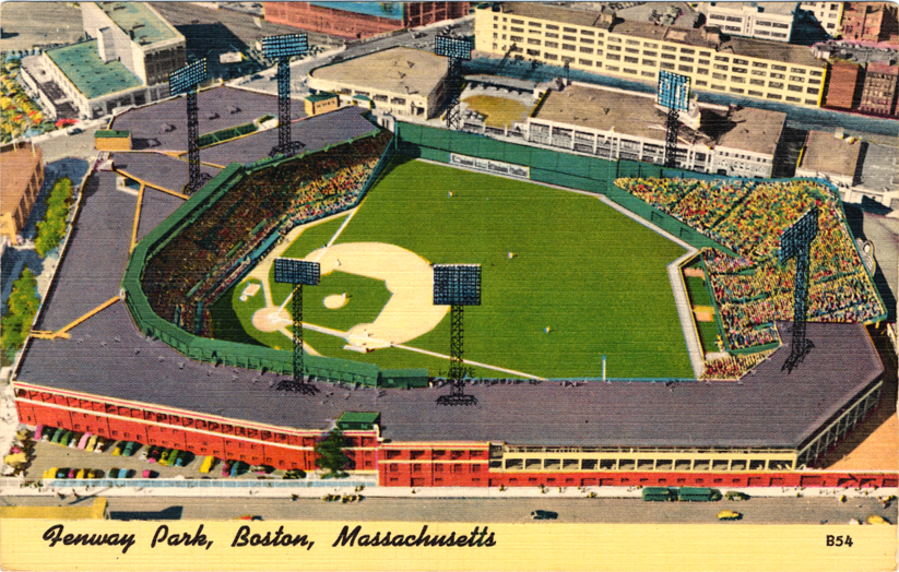 Fenway Park Stadium Aerial Poster