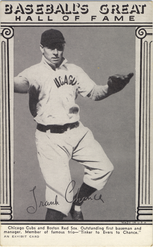 Frank Chance, first baseman and manager of the Chicago