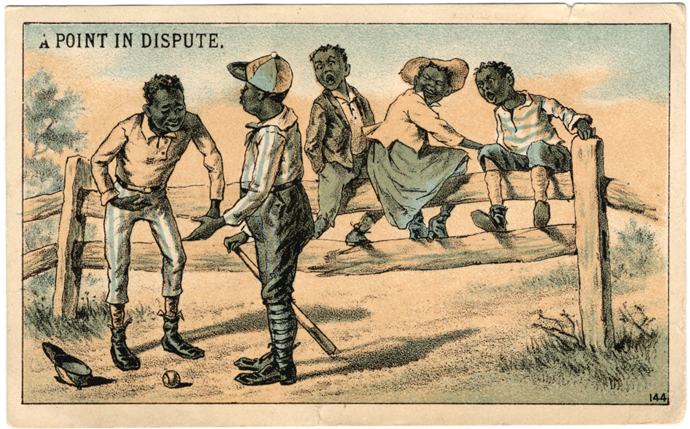 Humorous baseball card