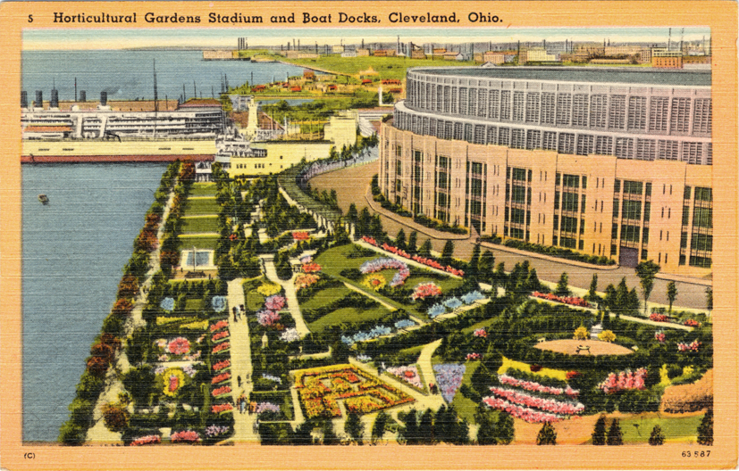 Horticultural Gardens and Cleveland Municipal Stadium