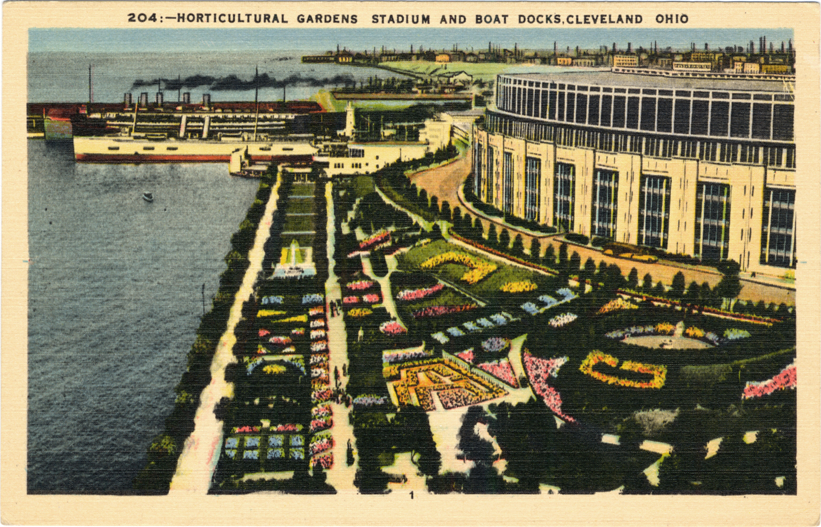 Horticultural Gardens and Cleveland Municipal Stadium