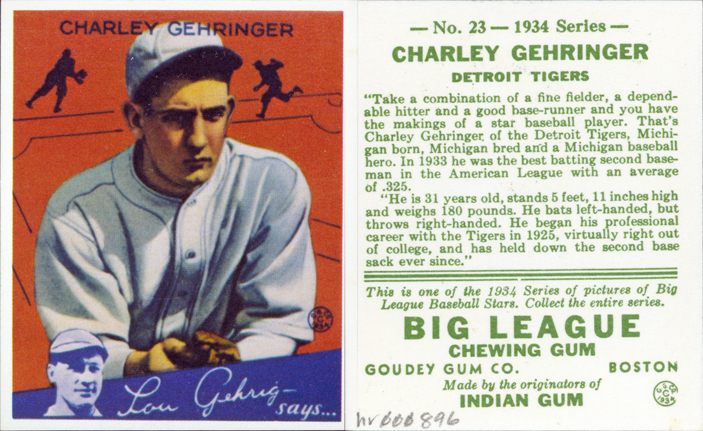 Charlie Gehringer  Detroit tigers baseball, Charlie gehringer, Baseball