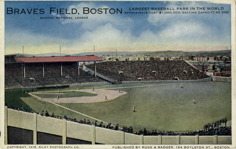 Baseball game at Braves Field